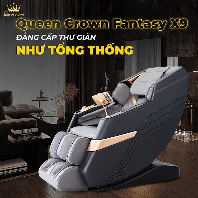 Ghế massage Queen Crown Fantasy X9 massage thư giãn đẳng cấp
