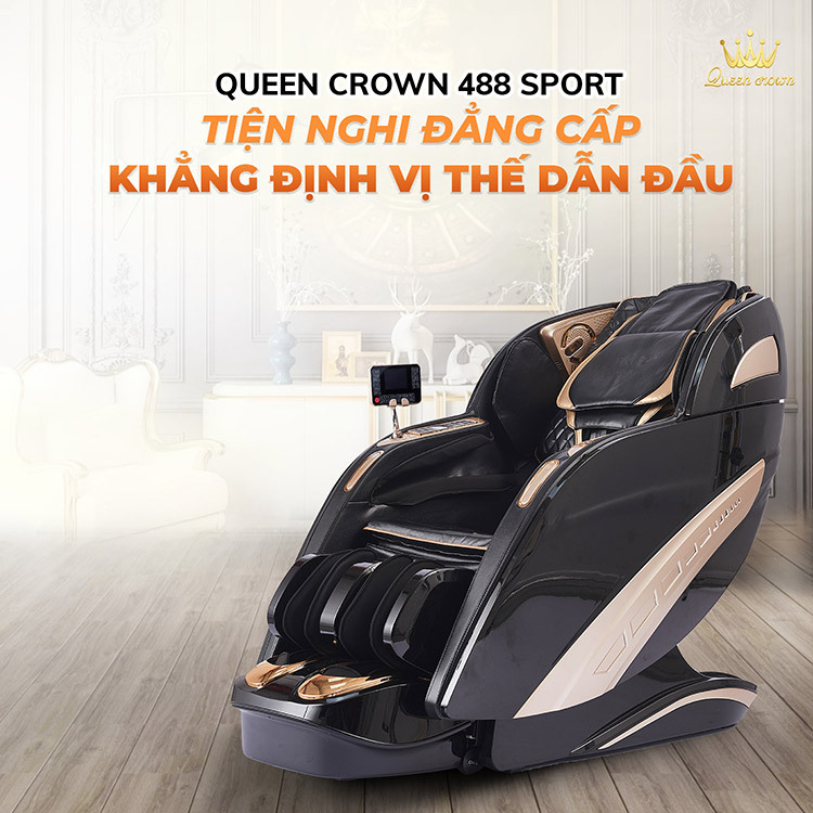 Ghế massage Queen Crown QC 488 Sport tiện nghi đẳng cấp