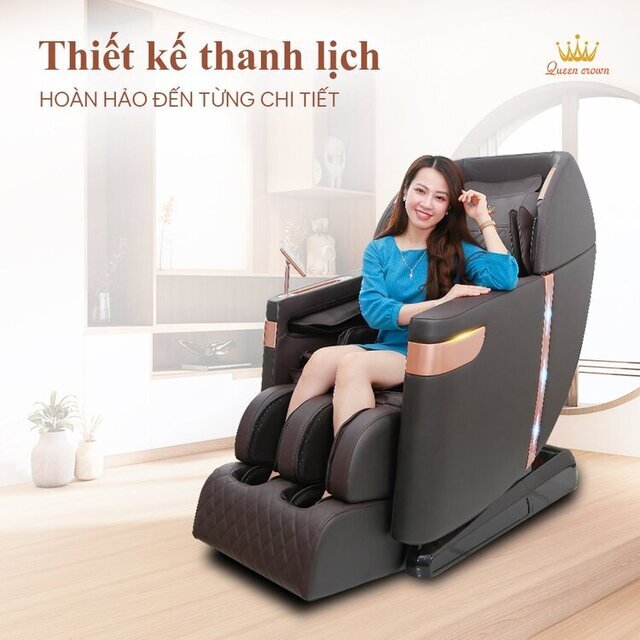 Ghế massage Queen Crown QC CX6 được thiết kế thanh lịch