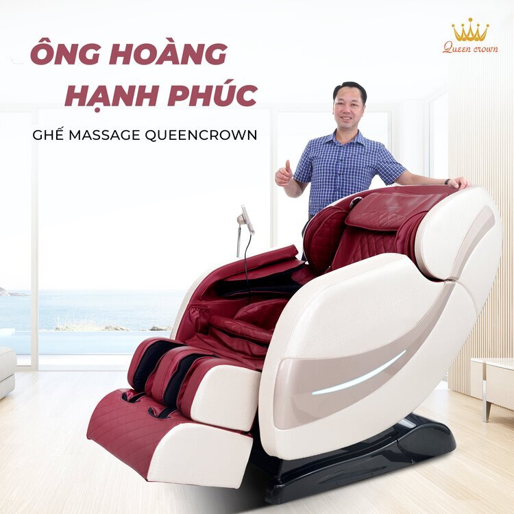 Ghế massage Queen Crown QC CX7 thiết kế đẹp mắ