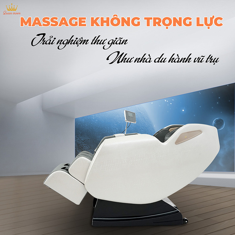 Ghế massage Queen Crown QC LX3 ECO có tính năng massage không trọng lực