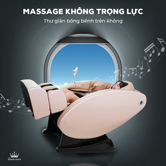 Ghế massage Queen Crown QC V5 có tính năng massage không trọng lực