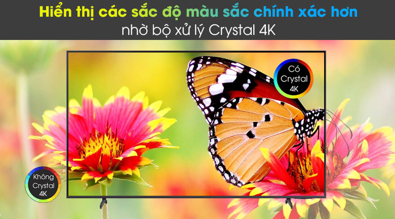 Tivi LED 4K Samsung UA55AU8100 - Crystal 4K