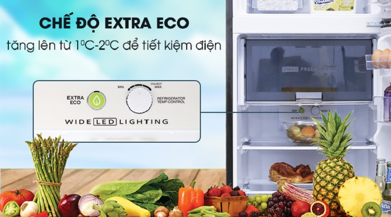 Tủ lạnh Sharp Inverter 253 lít SJ-X282AE-SL có chế độ extra eco
