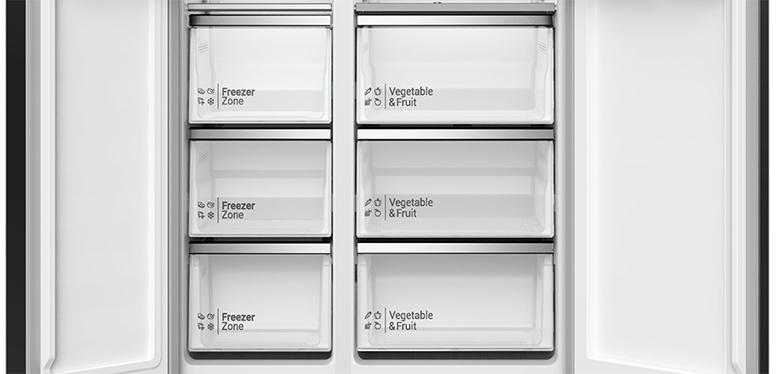 Tủ lạnh Side by Side Hitachi Inverter 525 lít HRSN9552DXVN lưu trữ khoa học