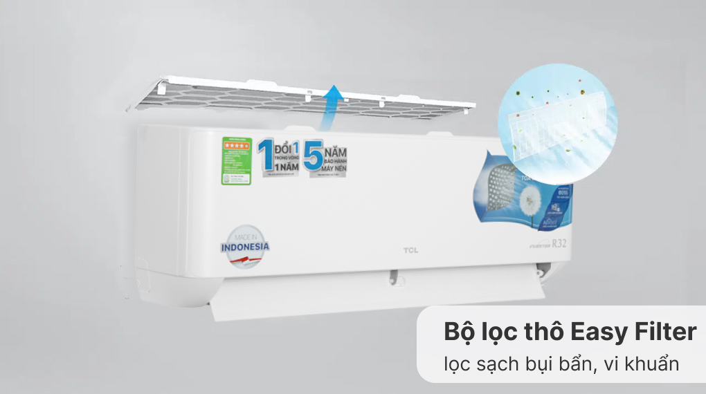 Máy lạnh TCL Inverter 2 HP TAC-18CSD/TPG11 - Khả năng lọc không khí