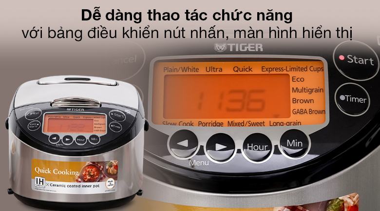 bảng điều khiển với màn hình LCD thông minh